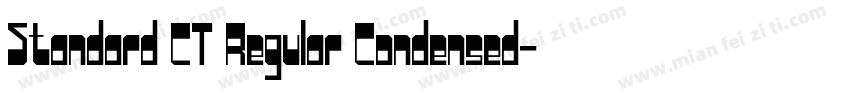 Standard CT Regular Condensed字体转换